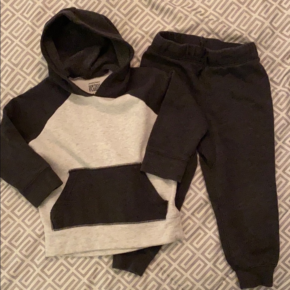 Jumping Beans Softest Fleece jogger Set 3T